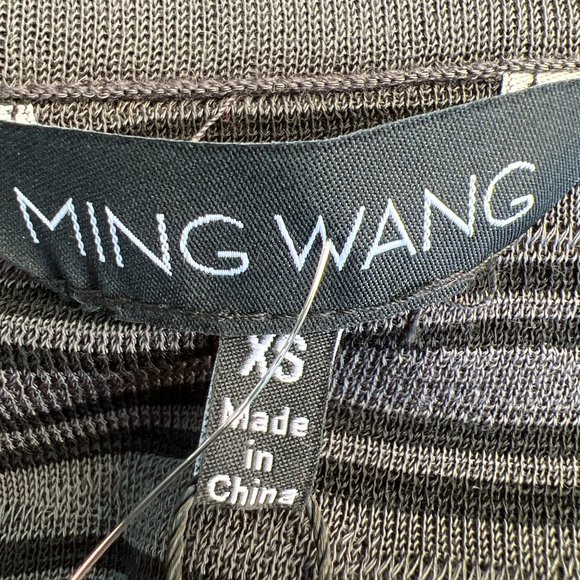 Ming Wang NWT Tailored Fit Spreading Hope Long Sleeve Sweater Grey & Black Sz XS - Picture 11 of 12